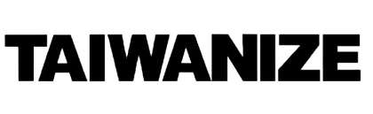 Black and white stylized text logo reading 'TAIWANIZE' in bold uppercase letters.