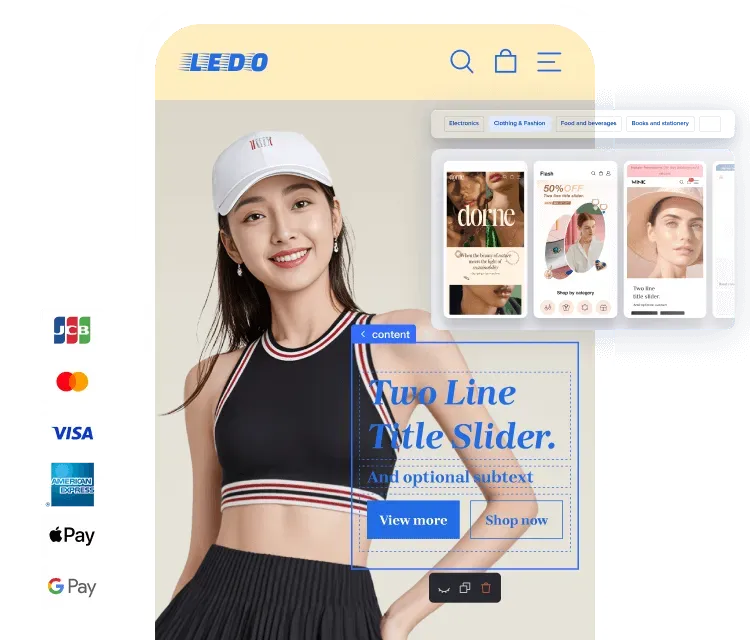 SHOPLINE快速建站、稳定支付、海量模版